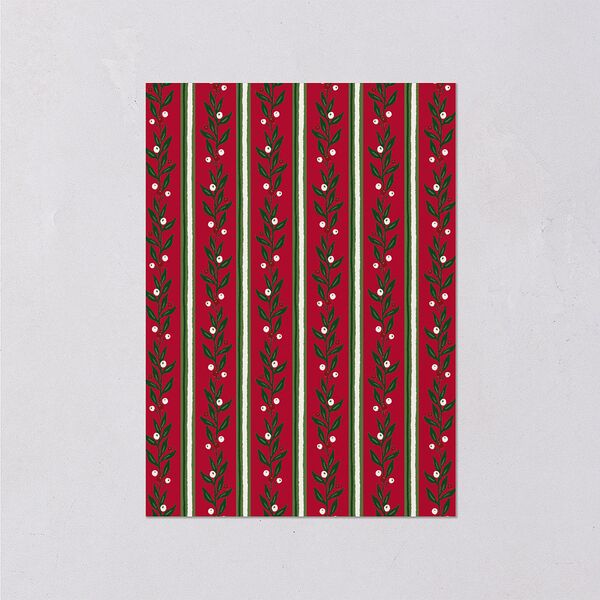 Elegant Vintage Christmas Wedding Response Cards Jewel Red Signature Standard