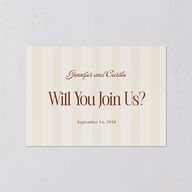 Vintage Romantic Photo Wedding Response Cards Copper Signature Standard