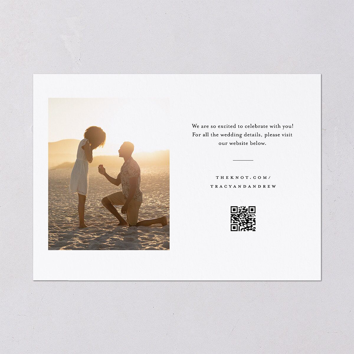 Simply Signed Save the Date Cards Pure White Signature smooth Blank No