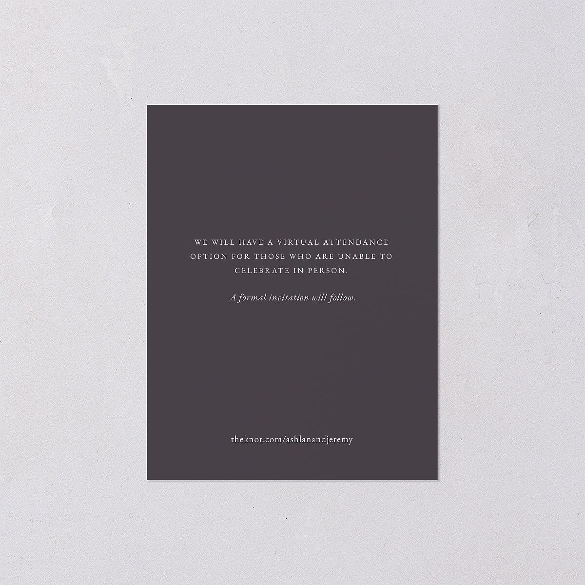 Simply Elegant Save the Date Petite Cards — view 3