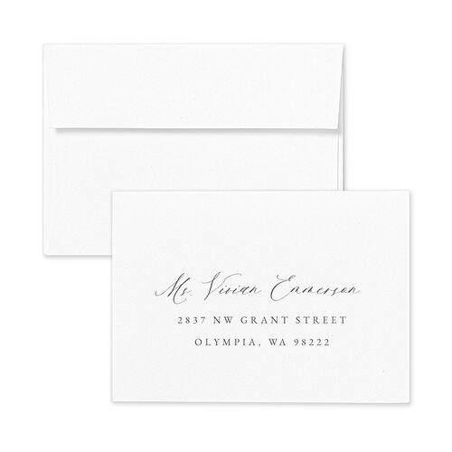 Beloved Floral Wedding Response Card Standard Envelopes Blue Standard Dark Berry Return Address Signature