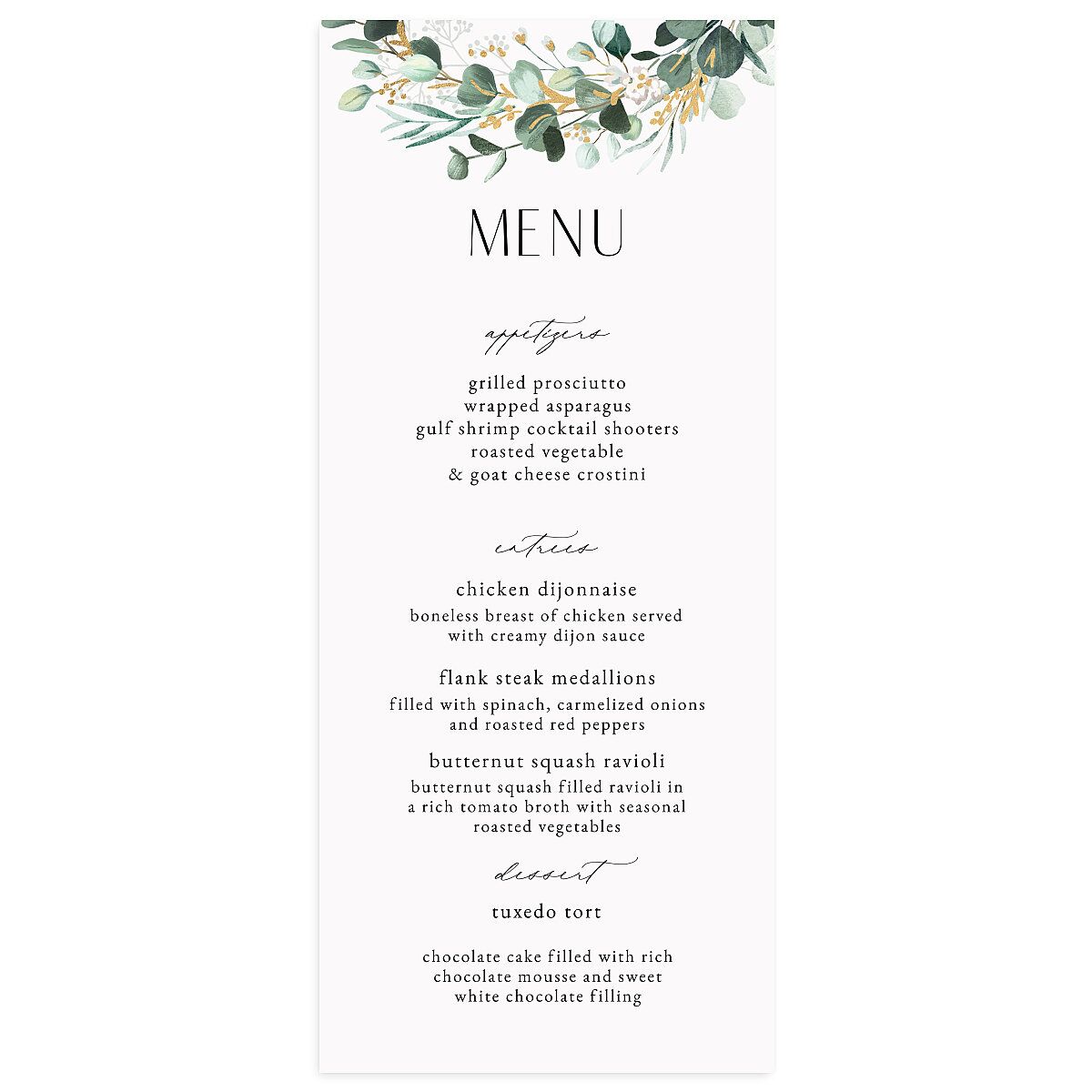 Timeless Hoop Menus