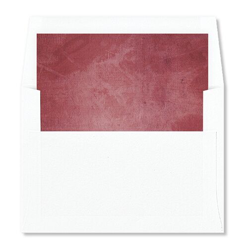 Muted Floral Standard Envelope Liners Burgundy Standard