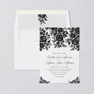 Ornate Lace Standard Envelope Liners Midnight Standard