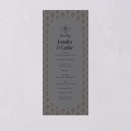 Vintage Romantic Photo Wedding Programs Medieval Grey Signature
