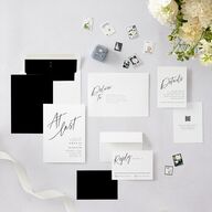 You Are Mine Wedding Invitations Pure White Signature Blank No Standard