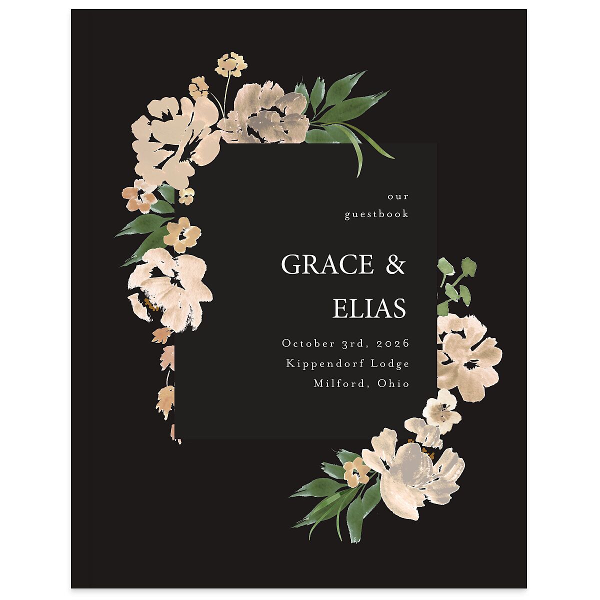 Autumn Romance Wedding Guest Book