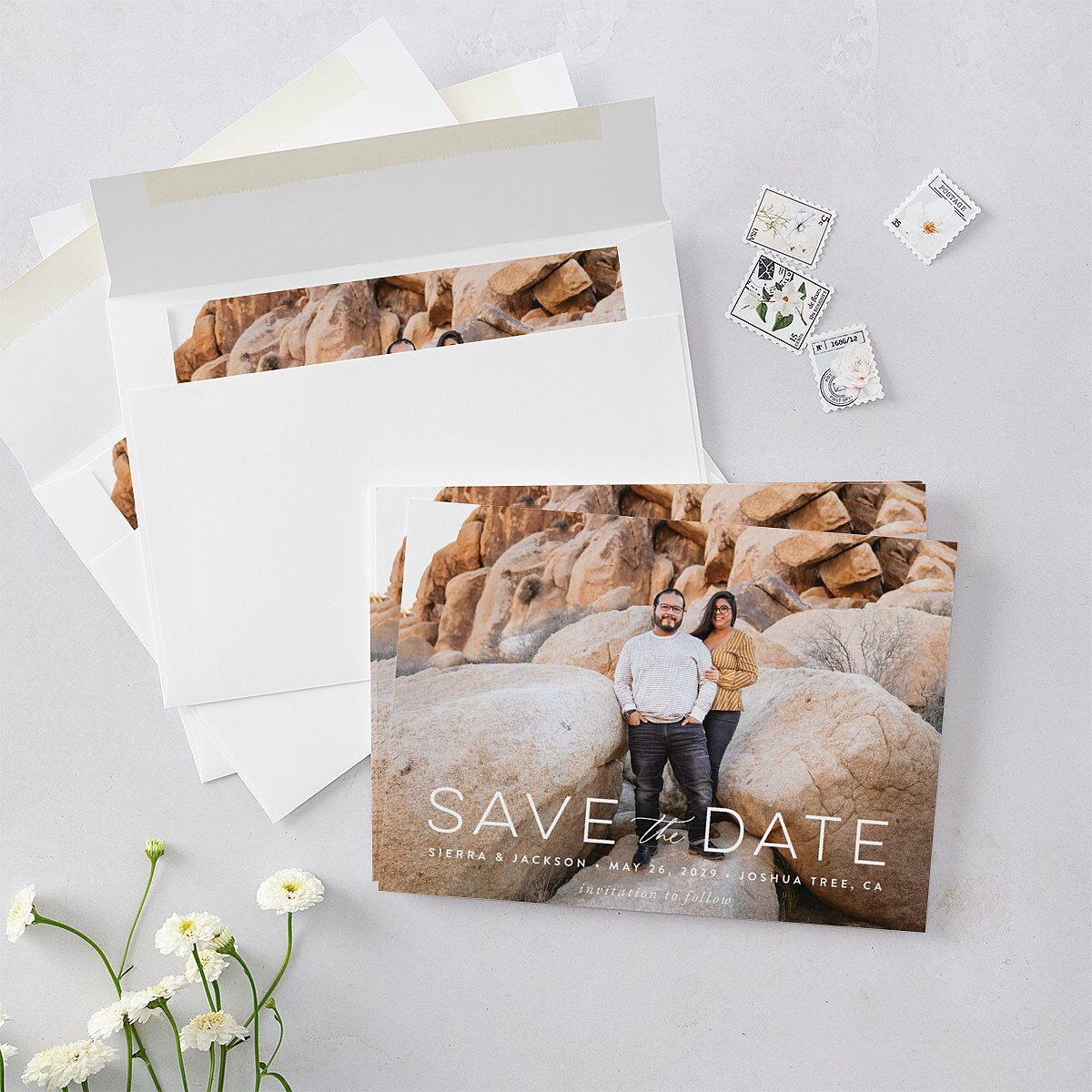 Painted Desert Save The Date Cards — view 5
