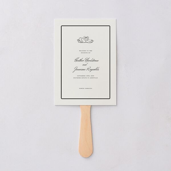 Elegant Swans Fan Programs Ivory Signature Standard