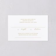 Dark Vintage Fantasy All-in-One Wedding Invitations Dark Emerald Signature Light Both Recipient and Return Addresses No