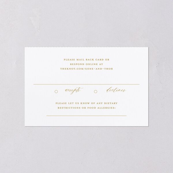 Dark Vintage Fantasy All-in-One Wedding Invitations Dark Emerald Signature Light Both Recipient and Return Addresses No