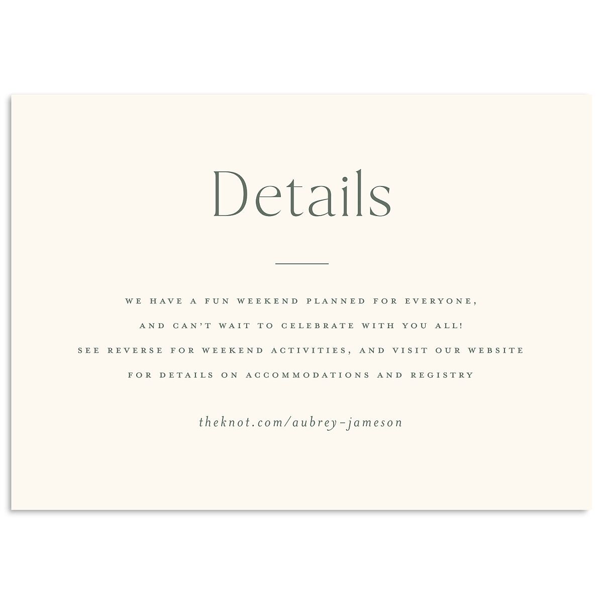 Simple Modern Wildflowers Wedding Enclosure Cards