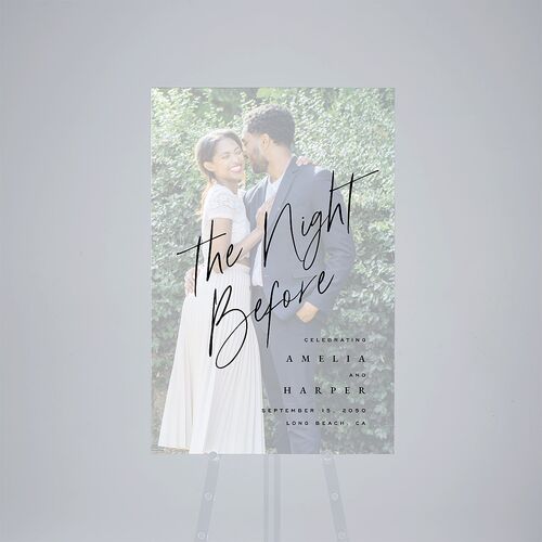 The Night Before You Are Mine Photo Standard Welcome Sign Large Pure White Standard Outdoor Corrugated L Welcome