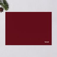Merry and Bright Plus One Plaid Pattern Holiday Cards Burgundy Signature Blank Standard Portrait