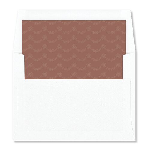 Baroque Border Envelope Liners Espresso Standard