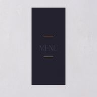 Gilded Bold Menus Gold Navy Signature