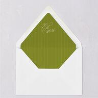 We're Getting Married Euro Envelope Liners Deep Olive Luxe