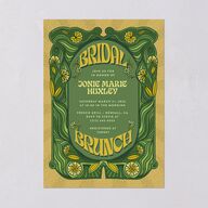 Wedstock Bridal Shower Invitations Scottish Green Signature Blank