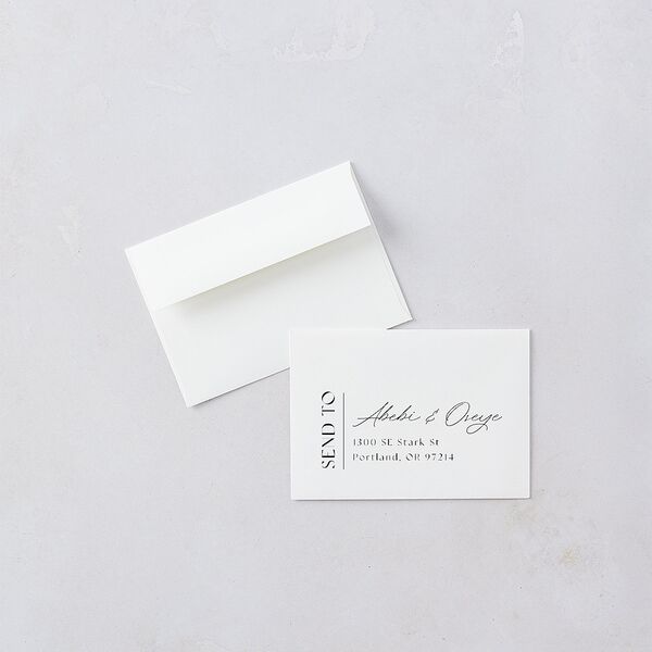 Sahara Pattern Wedding Response Cards Deep Bronze Signature Standard