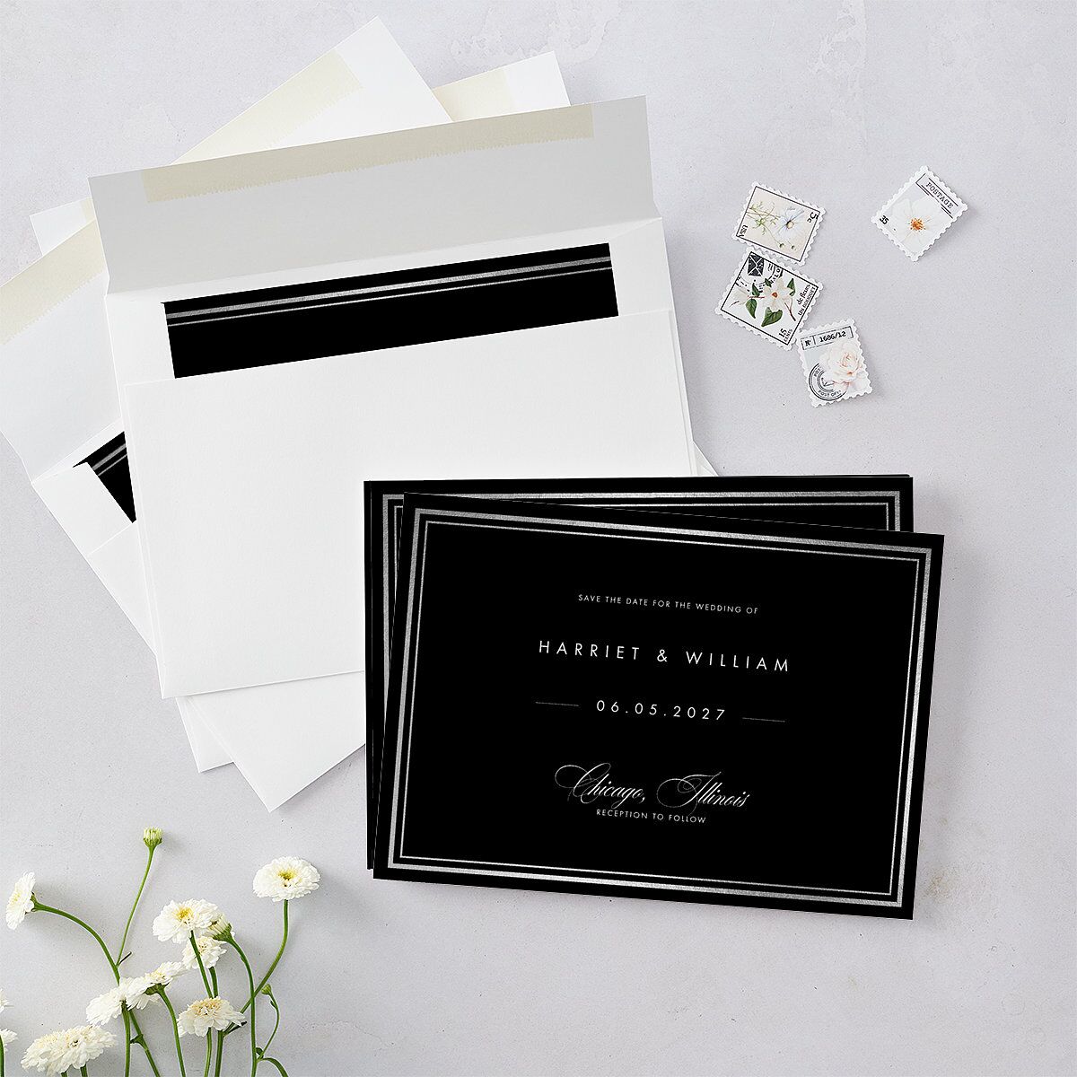Polished Frame Save The Date Cards — view 5