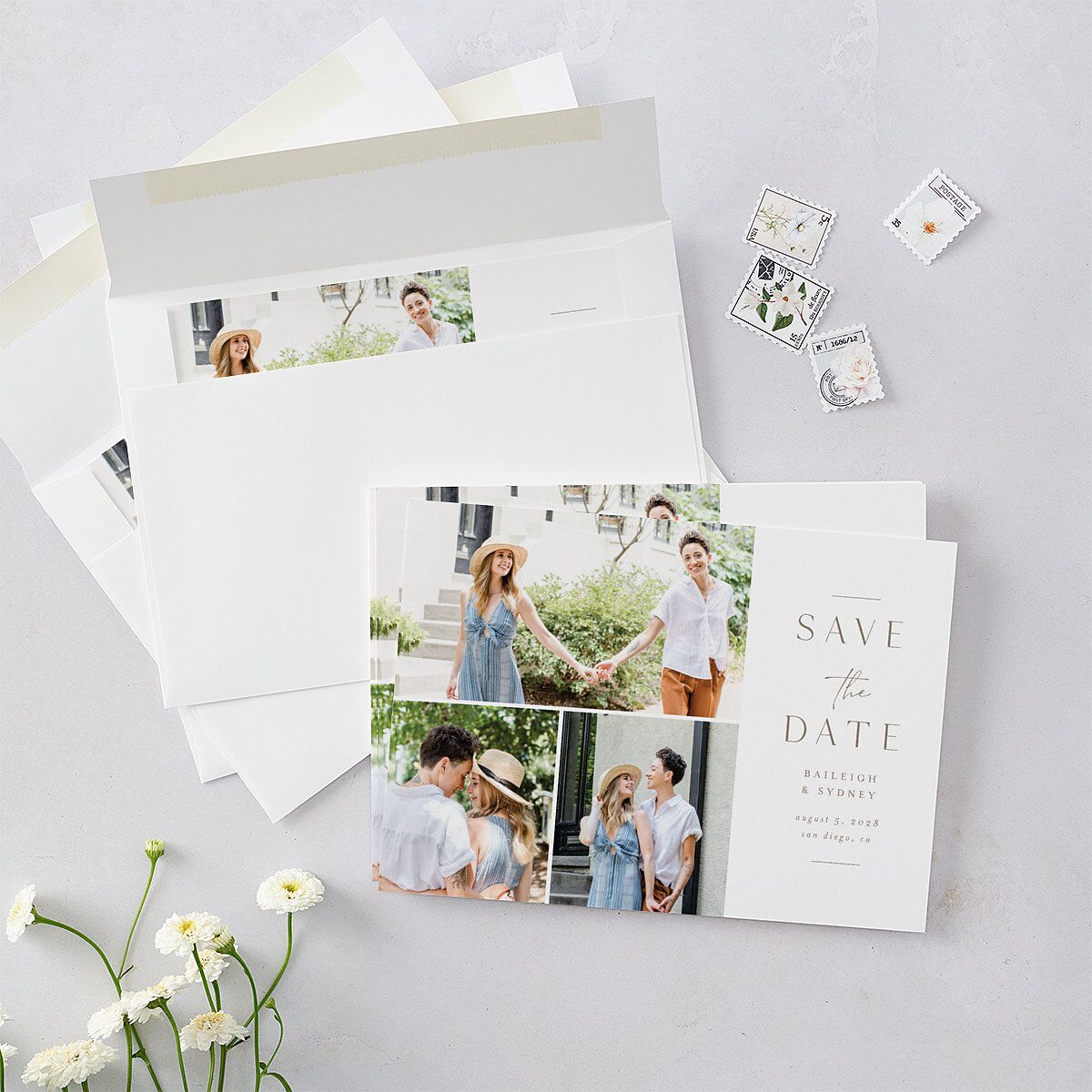 Side Panel Save the Date Cards — view 5
