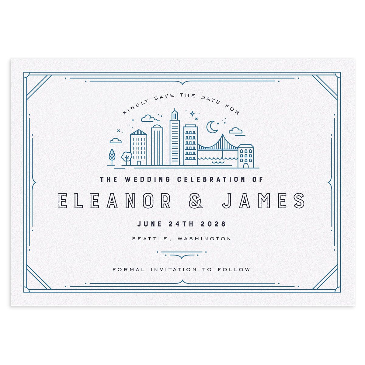 Iconic City Save the Date Cards