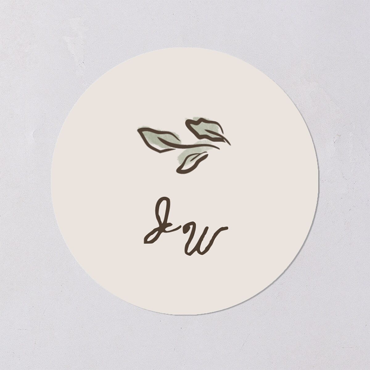 Watercolor Fairytale Trees Wedding Stickers Slate Circle