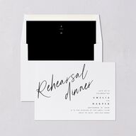 You Are Mine Rehearsal Dinner Invitations Pure White Signature Blank Standard
