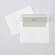Botanical Accent Foil Wedding Invitations Hunter Green Gold Signature Blank Standard No