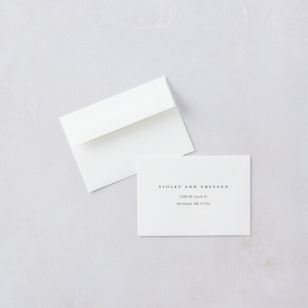 Ethereal Floral Wedding Response Cards Sheer Lilac Signature