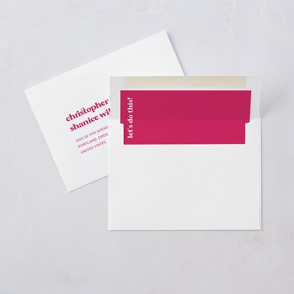 Vibrant Bold Rehearsal Dinner Invitations Hot Pink Signature Blank