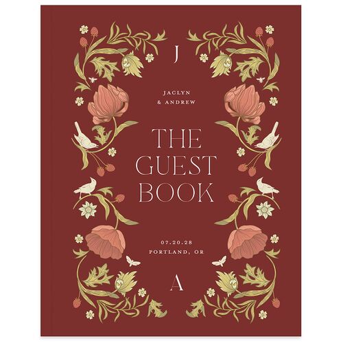 Crafted Garden Guest Books Rust