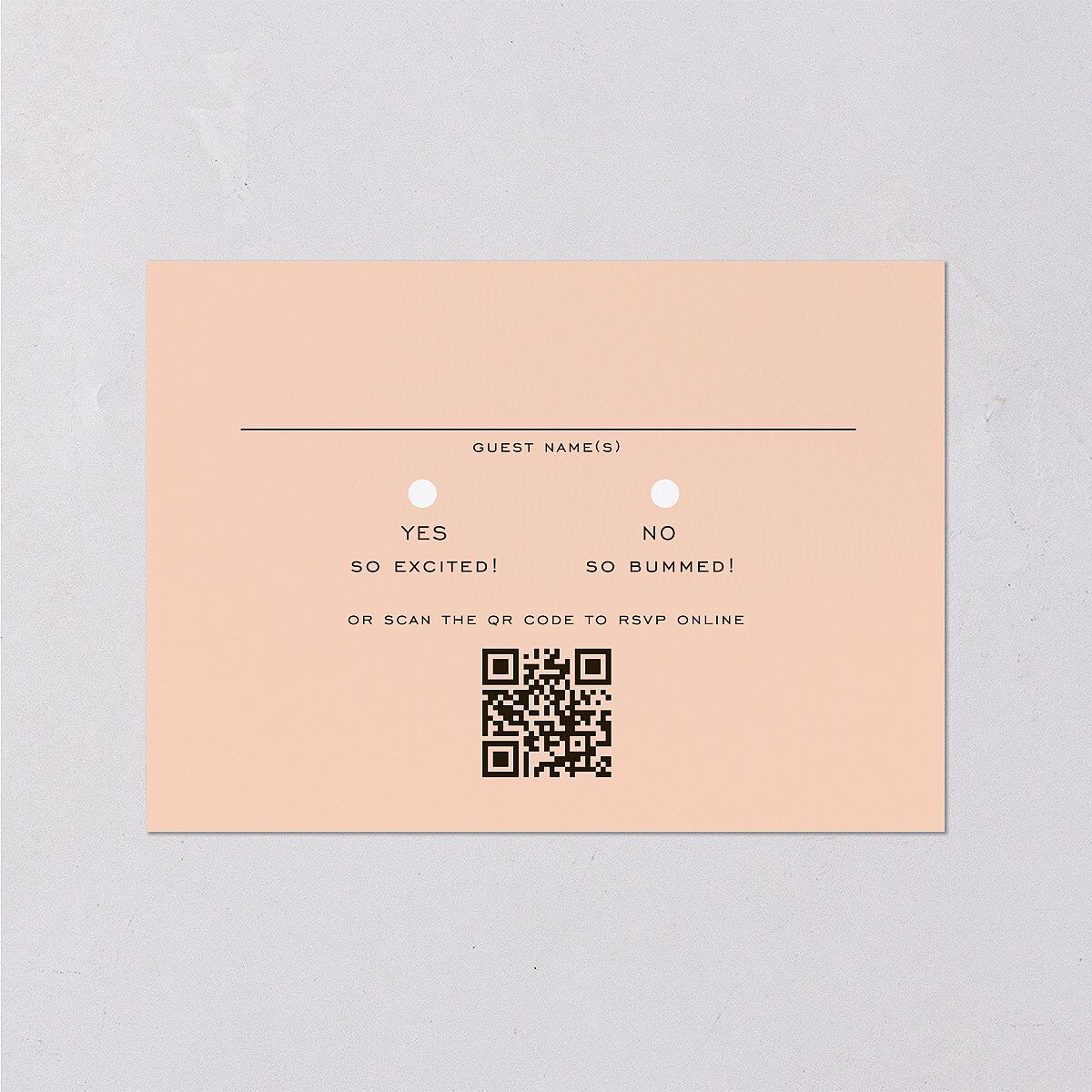 Desert Cactus Wedding Response Cards — view 2