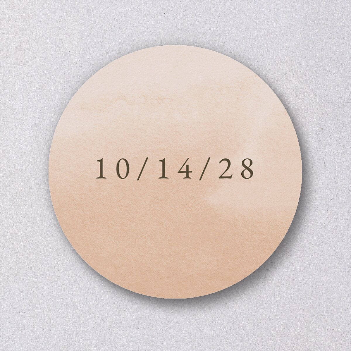 Eucalyptus Bouquet Wedding Stickers Terracotta Circle