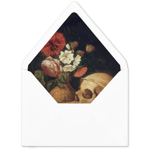 Gothic Medieval Arch Euro Envelope Liners Burgundy Luxe