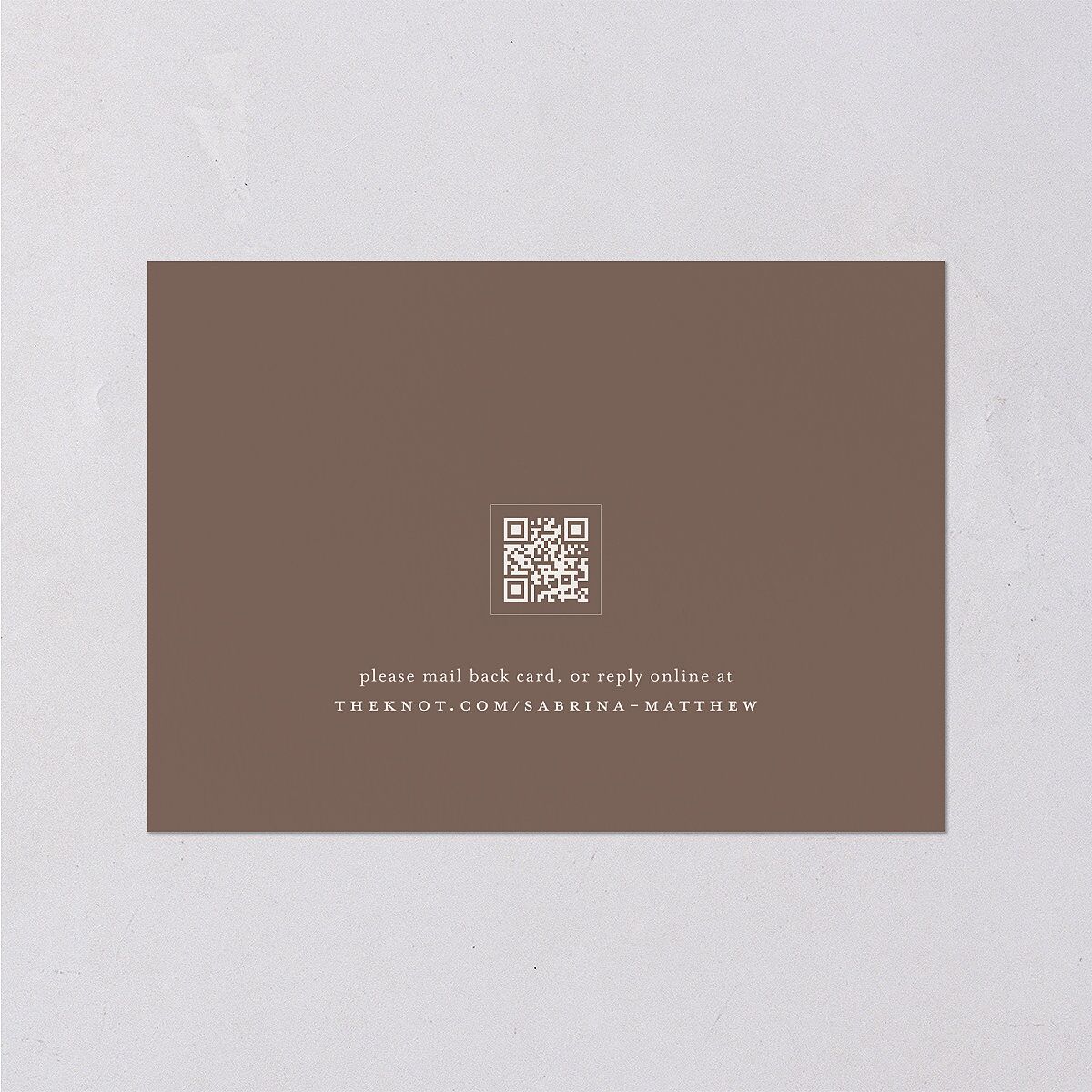 Elegant Botanical Initials Foil  Wedding Response Cards Linen Gold Signature Standard