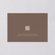 Elegant Botanical Initials Foil  Wedding Response Cards Linen Gold Signature Standard