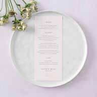 Shining Sprig Menus Gold Mist Signature