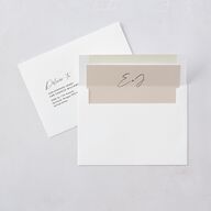 Scripted Arch Save the Date Cards Deep Bronze Signature smooth Blank No Standard