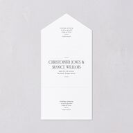 Cosmopolitan All-in-One Wedding Invitations Champagne Signature Light Both Recipient and Return Addresses No