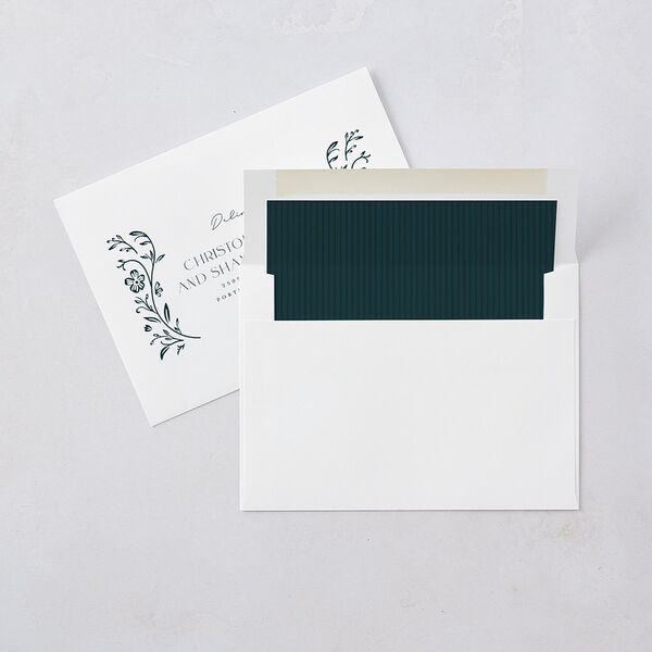 Storybook Filigree Save The Date Cards Gold Dark Night Signature smooth Blank No Standard