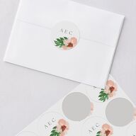 Flores Tropicais Wedding Stickers Red Clay Sticker