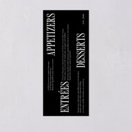 Magazine Cover Menus Licorice Signature
