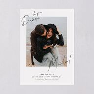 Signatures Save The Date Cards Off-White Signature smooth Blank No Standard