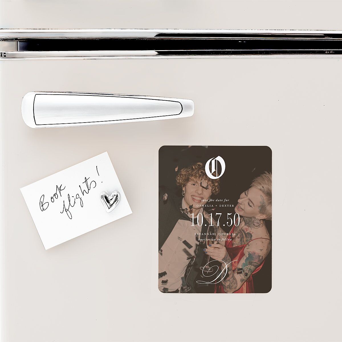 Til Death Gothic Photo Save The Date Magnets Sand Magnet Paper