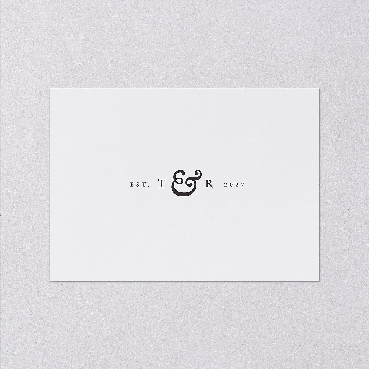 Newspaper Wedding Event Detail Cards Pure White Signature Standard