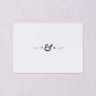 Newspaper Wedding Event Detail Cards Pure White Signature Standard