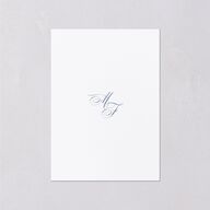 Elegant Rose Crest Wedding Enclosure Cards Sapphire Signature