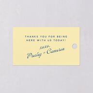 Cabana Stripes Favor Gift Tags Lemon Signature