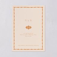 Hacienda Elegante Save The Date Cards Gold Cinnamon Signature smooth Blank No Standard